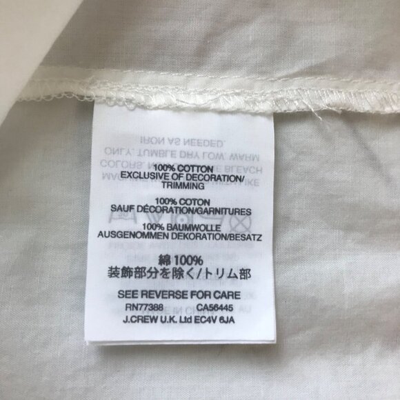 Madewell White Off-Shoulder Embroidered Top Size X-Small - Picture 11 of 12